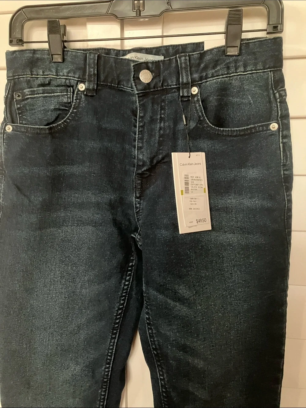 Calvin Klein Jeans Slim Fit Dark Blue Men's Jeans